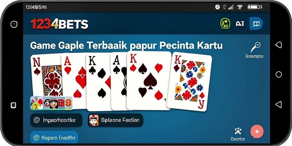 Tampilan gameplay seru di 1234BETS, menyajikan momen ketegangan Gaple.