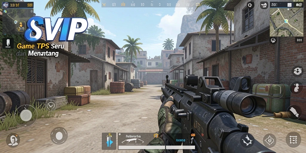 Tampilan gameplay seru dari 8SVIP dengan aksi TPS yang mendebarkan.