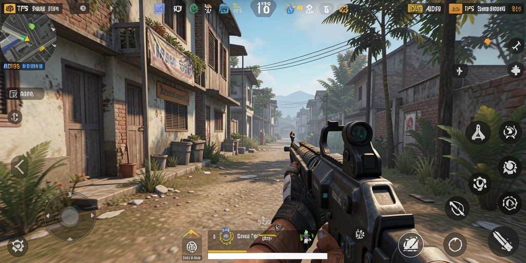Tampilan gameplay seru di ADI99 dengan aksi TPS mendebarkan.