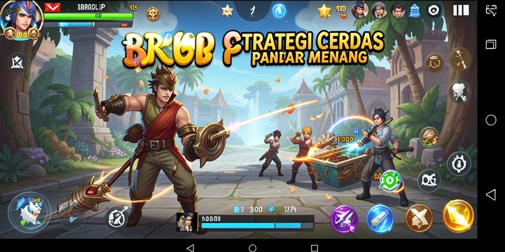 Tampilan gameplay yang mendebarkan dalam BROJP, penuh strategi dan keputusan cerdas.