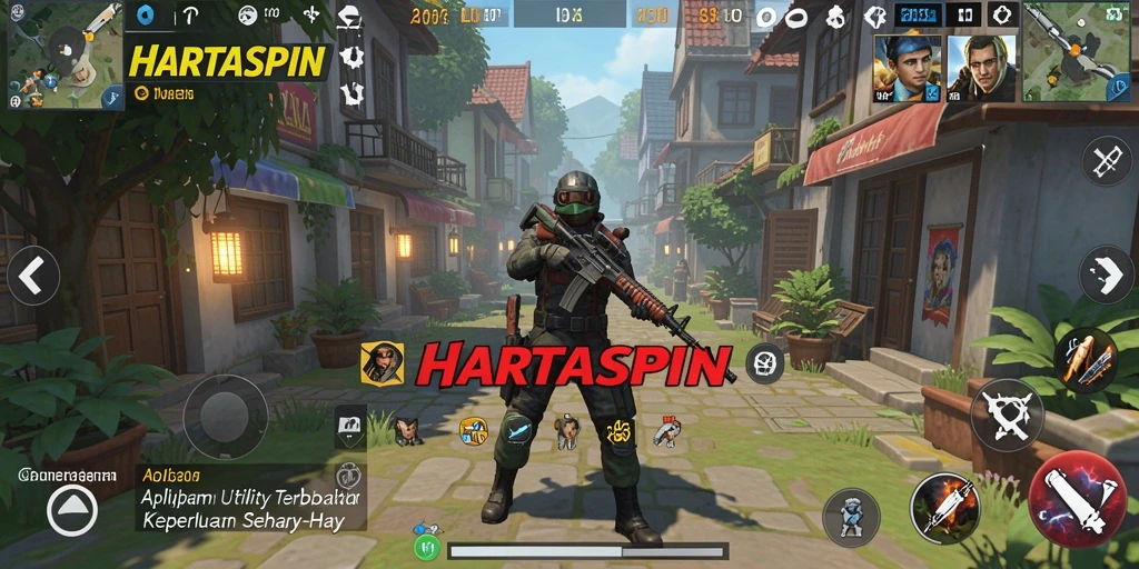 Screenshot utama HARTASPIN menunjukkan antarmuka yang bersih dan fungsional.