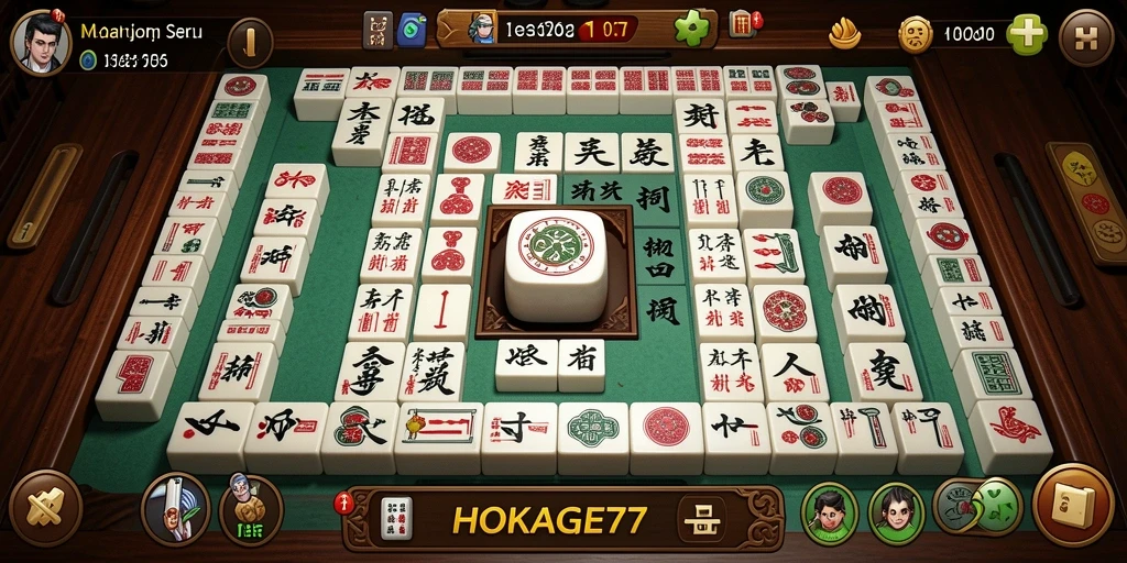 Tampilan gameplay HOKAGE77 yang menarik dan penuh tantangan Mahjong.