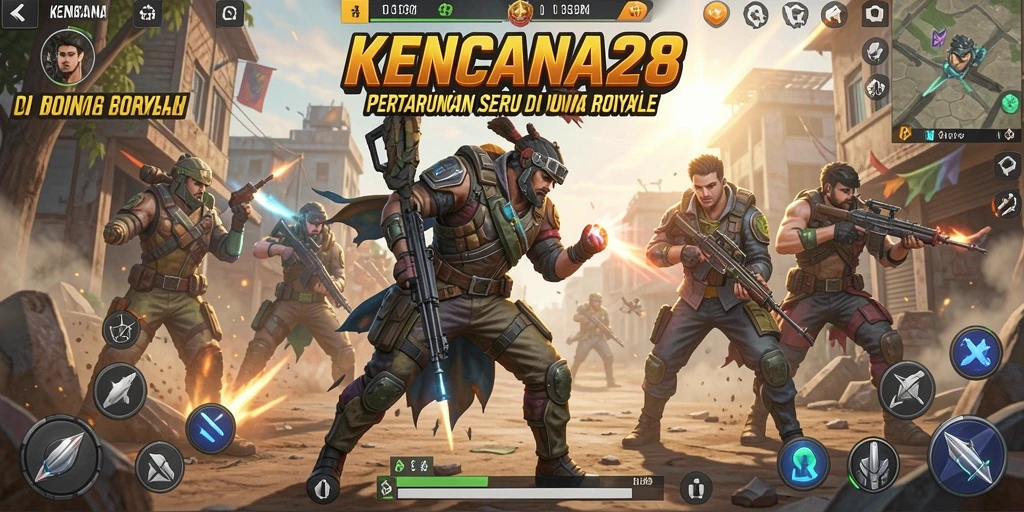 Tampilan gameplay seru dalam KENCANA28 yang mendebarkan.