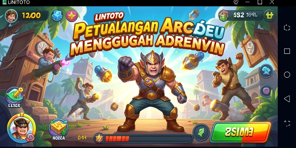 Tampilan gameplay seru dari LINITOTO yang penuh aksi.