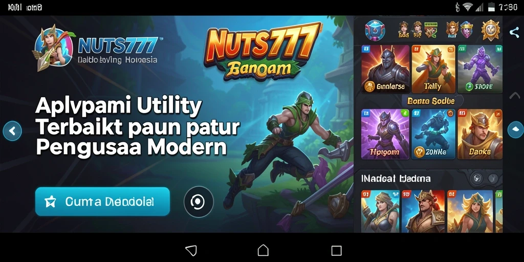 Tampilan antarmuka NUTS777 yang menarik dan mudah digunakan.