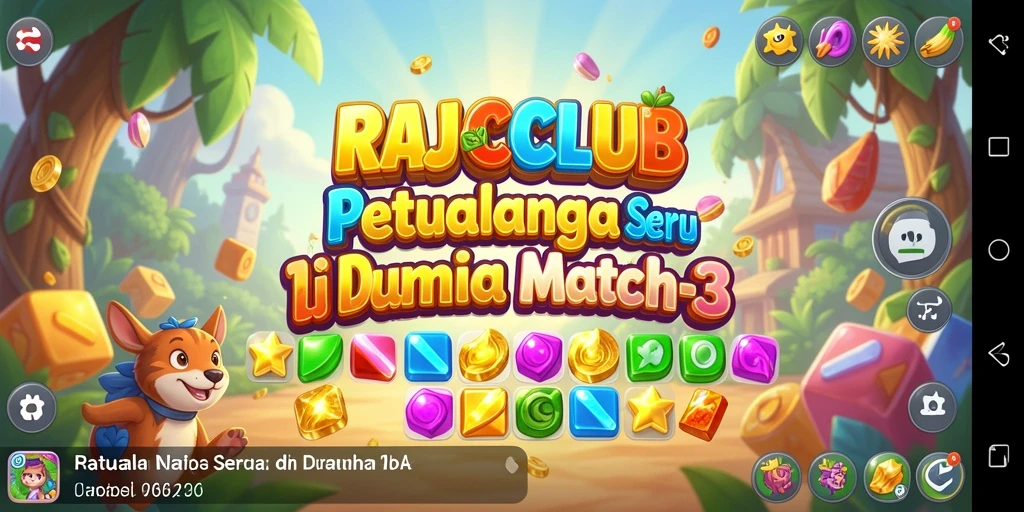 Tampilan gameplay RAJACLUB yang memukau dan penuh warna.