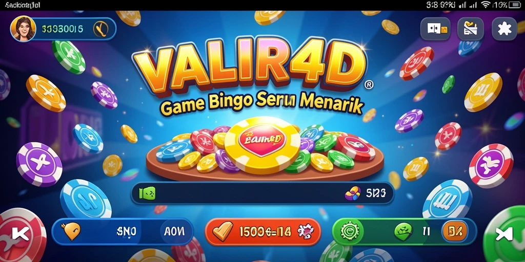 Tampilan gameplay menarik dalam permainan Bingo VALIR4D.