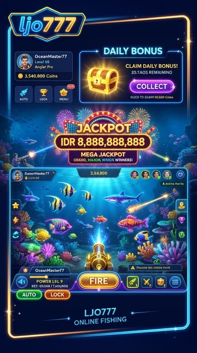 Tampilan aplikasi ljo777 yang nyaman untuk digunakan.